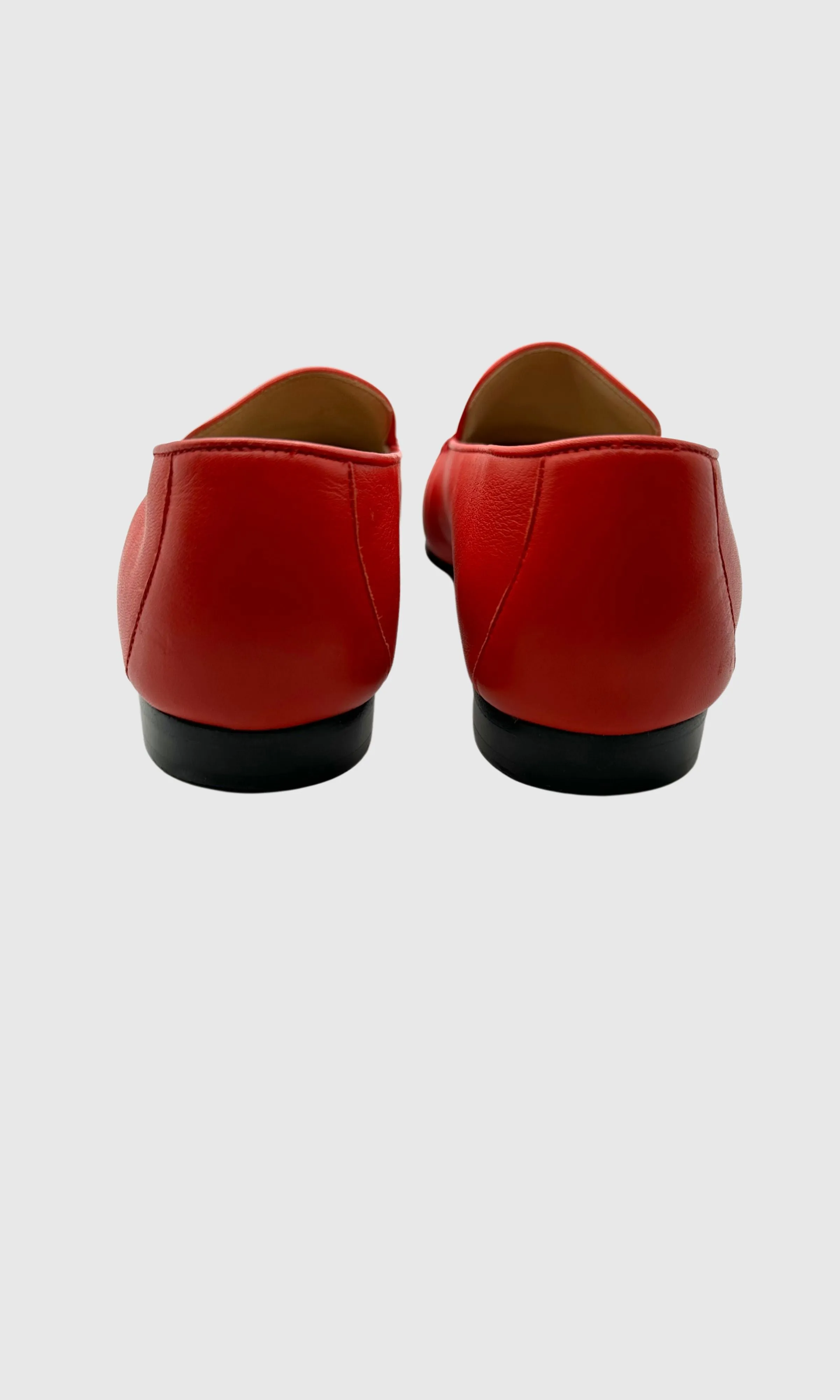 RADIANT RED ESCADA LOAFERS • Women's size US 6.5