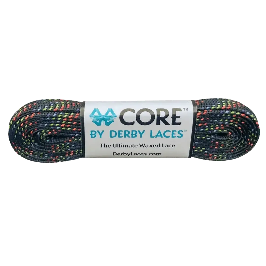 Rainbow Black CORE Laces