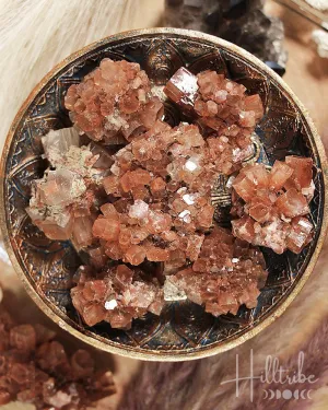 Red Aragonite Cluster