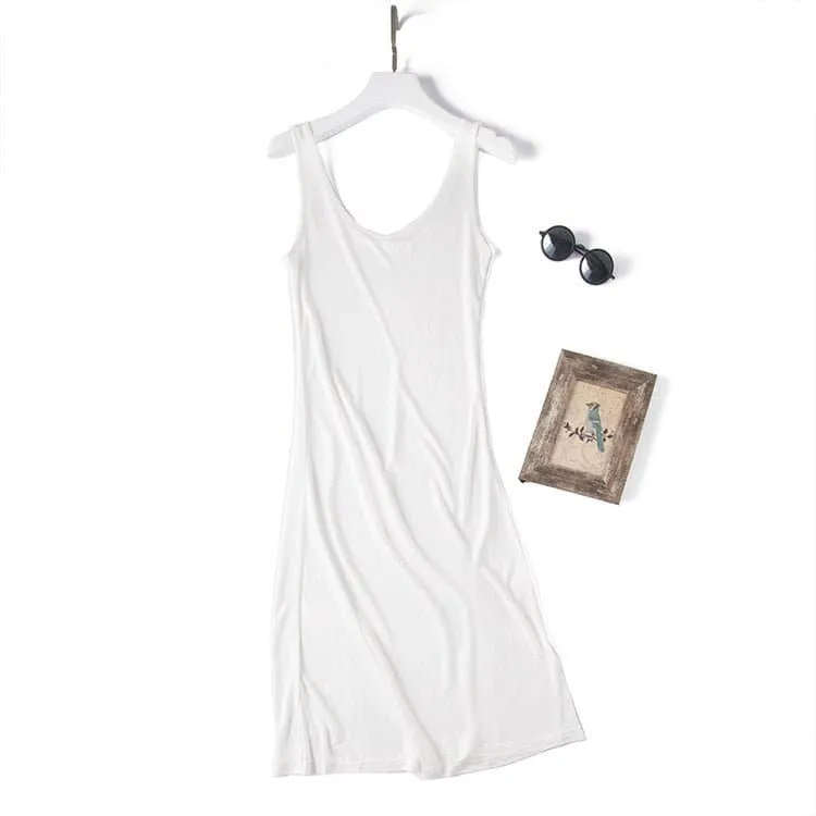 Silk Sleeveless Dress for Women | A-Line, Knee-Length, Halter Neck | Breathable & Versatile