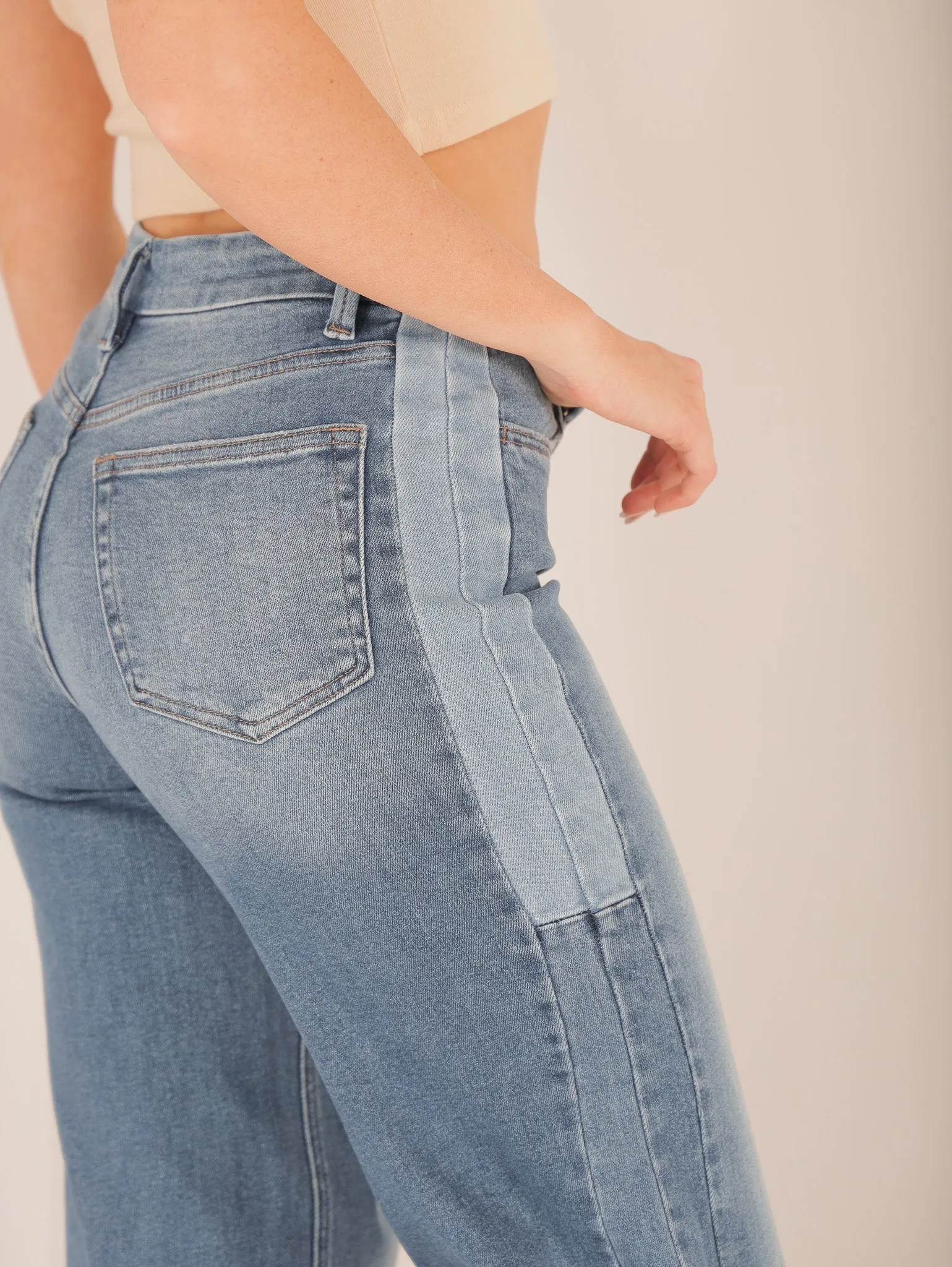 Stay Positive Wide Leg Denim