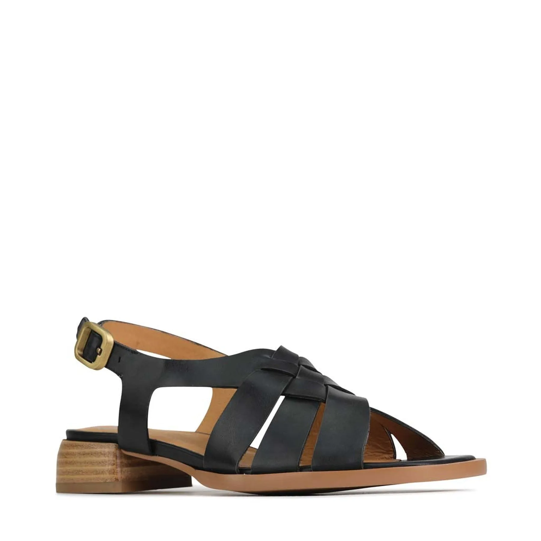 TEREZA LEATHER SLING BACK SANDALS