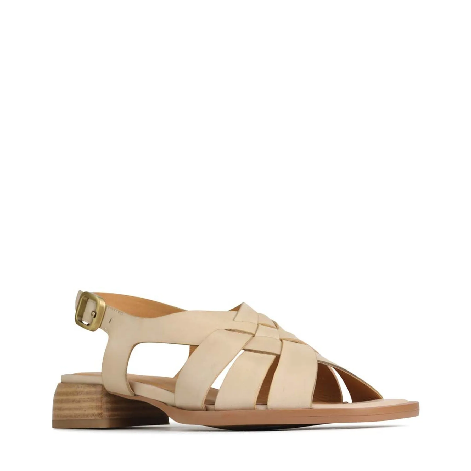 TEREZA LEATHER SLING BACK SANDALS