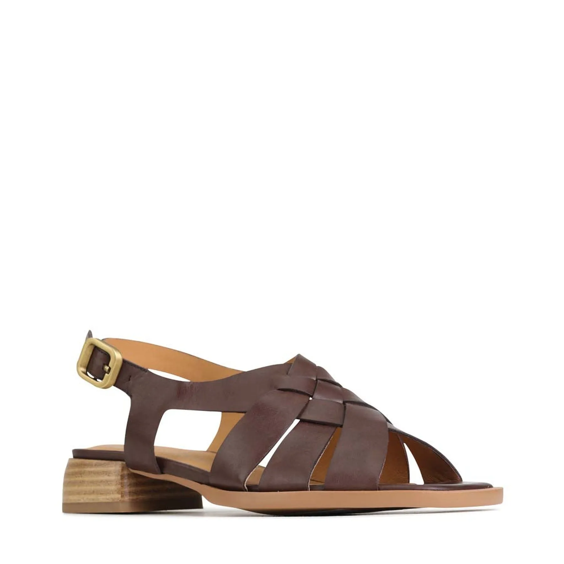 TEREZA LEATHER SLING BACK SANDALS