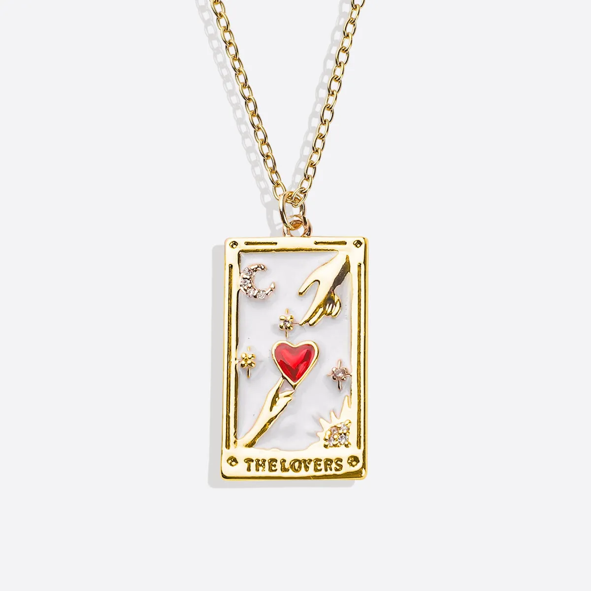 The Lovers Tarot Necklace