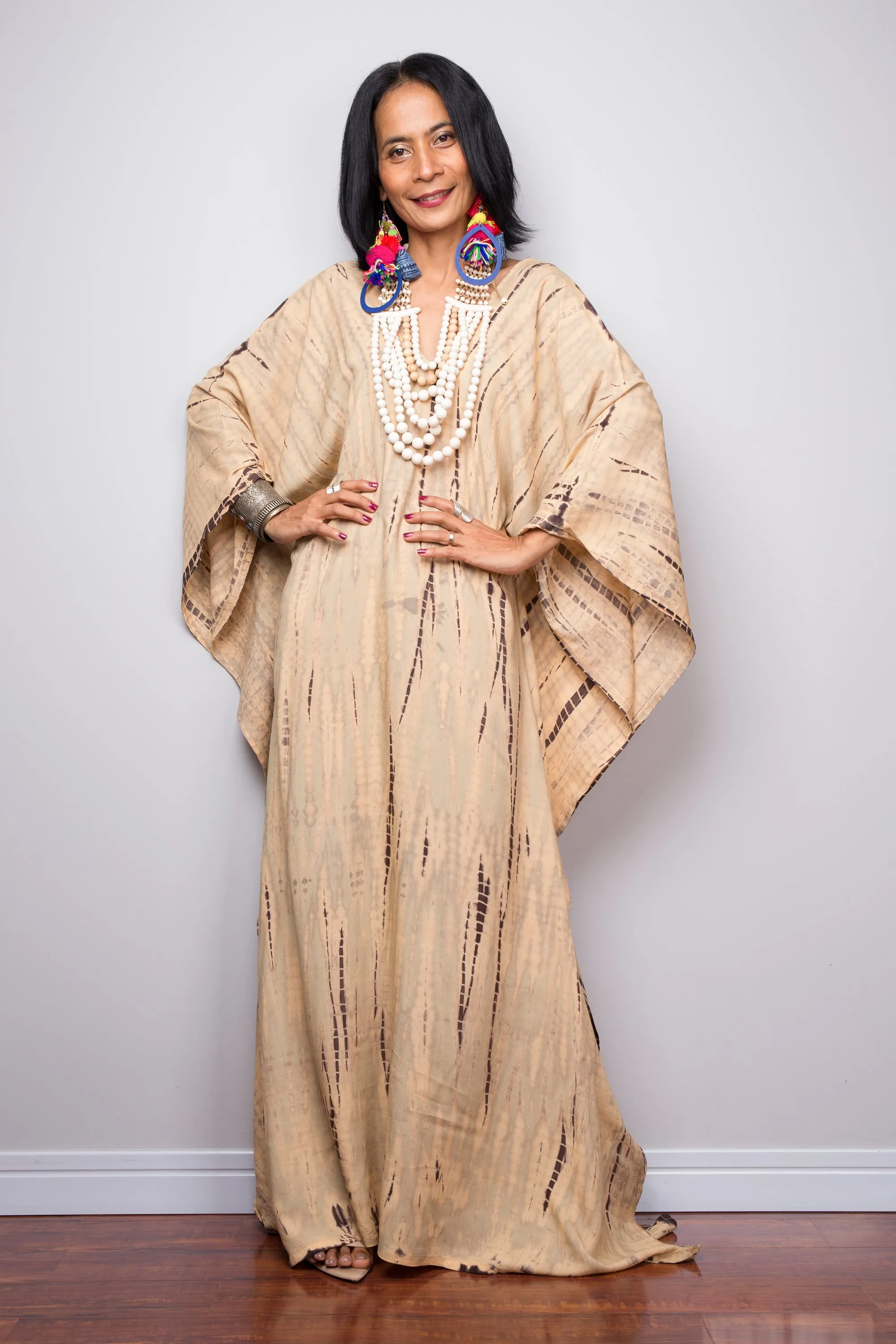 Tie dye beach kaftan