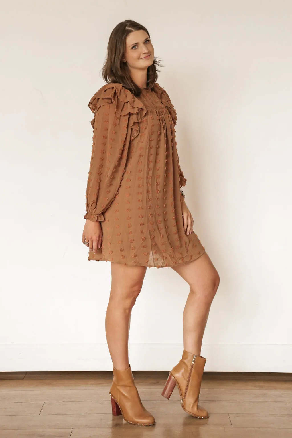 Toasted Ruffle Dress