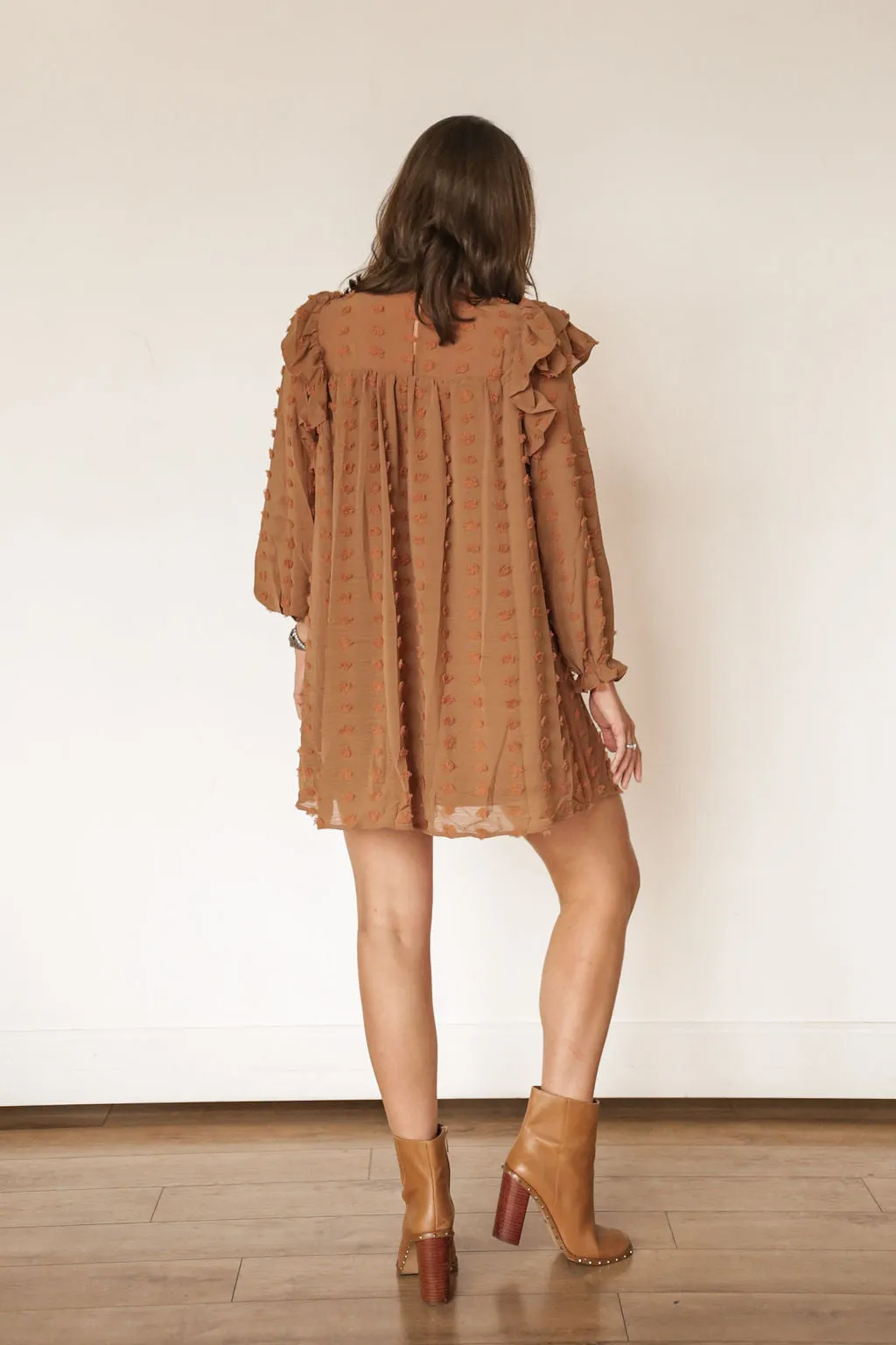 Toasted Ruffle Dress