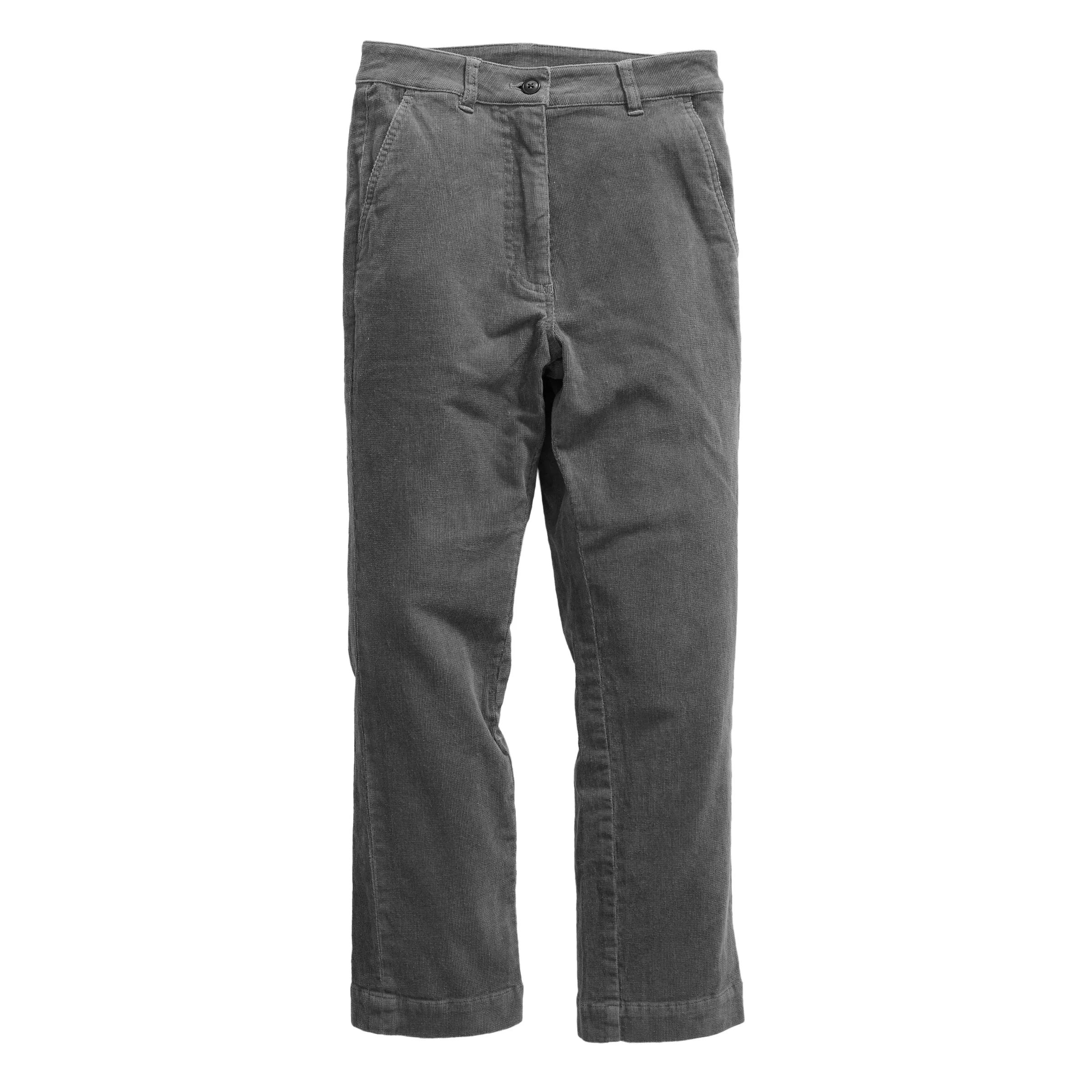 Tracy Slim Ankle Corduroy Pants - Nickel (Final Sale)