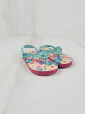 TROPICAL SANDALS SIZE KIDS 7/8 PRE-LOVED