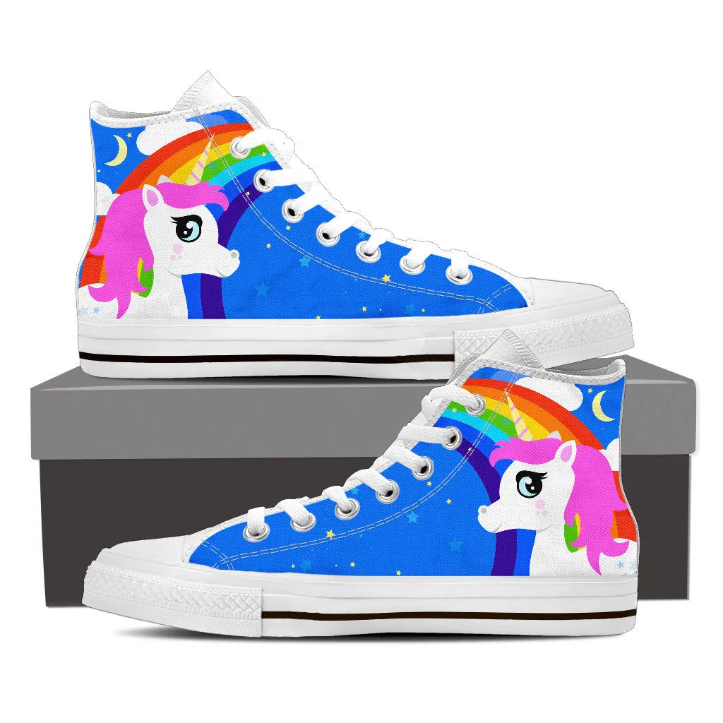 UNICORN DREAM HIGH-TOP SHOES WOMEN - FREE SHIPPING WORLDWIDE