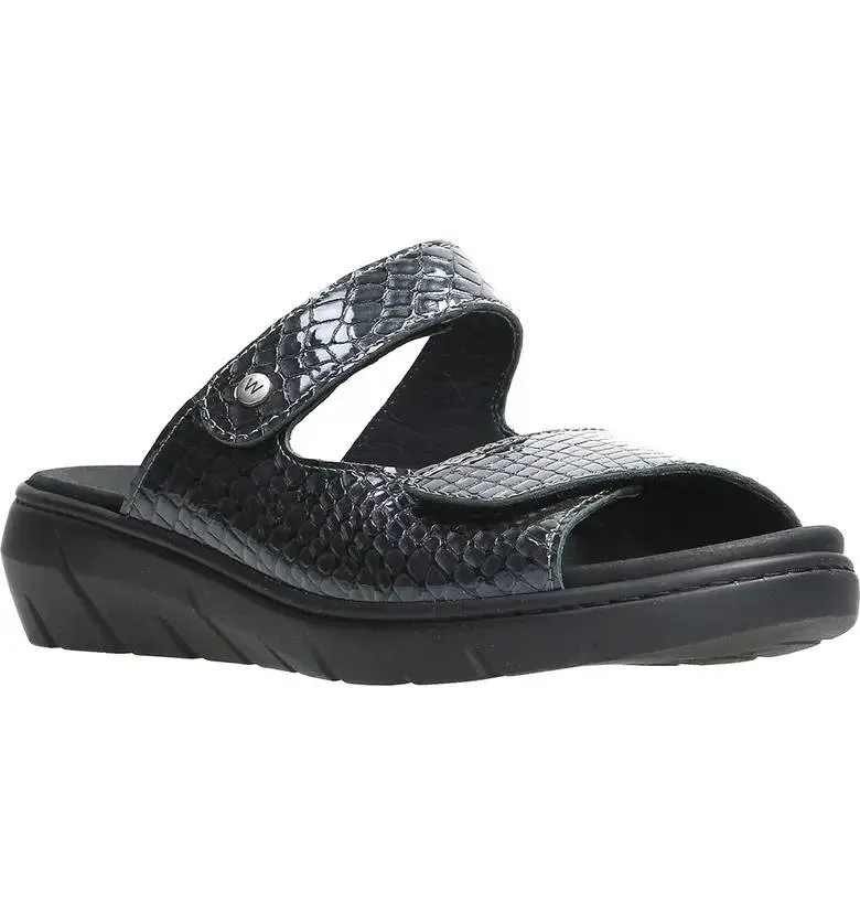 Wolky Womens Cyprus Mini Croco Anthracite