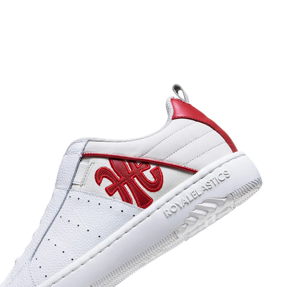 Women's Icon 2.0 White Red Logo Leather Sneakers 96531-010