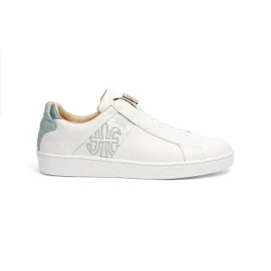 Women's Icon SBI White Blue Leather Sneakers 92592-050