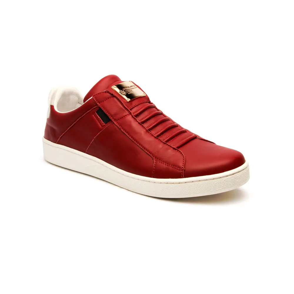 Women's Icon SBI Wine Red Leather Sneakers 92584-110