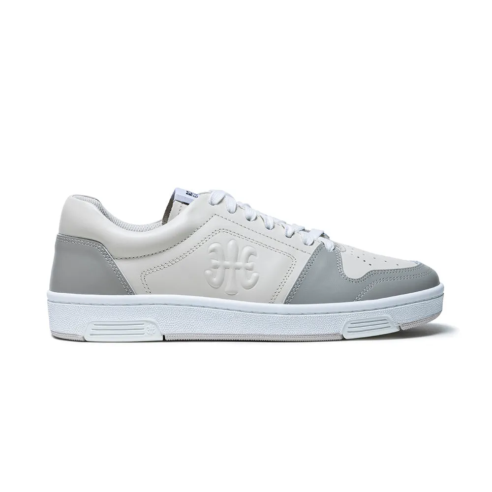 Women's Maker Gray Logo Leather Sneakers 98221-088