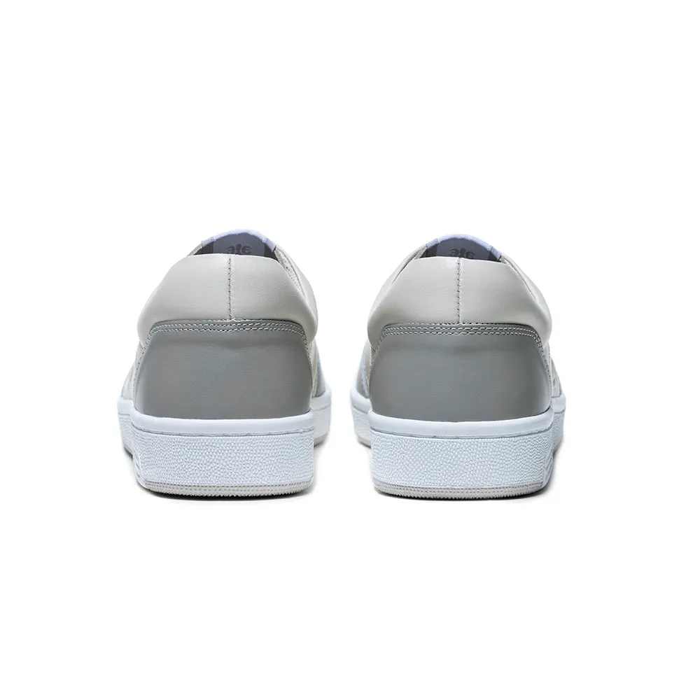 Women's Maker Gray Logo Leather Sneakers 98221-088