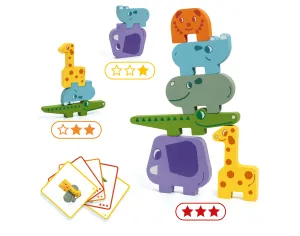 Wooden Animal Balance & Stacking Blocks