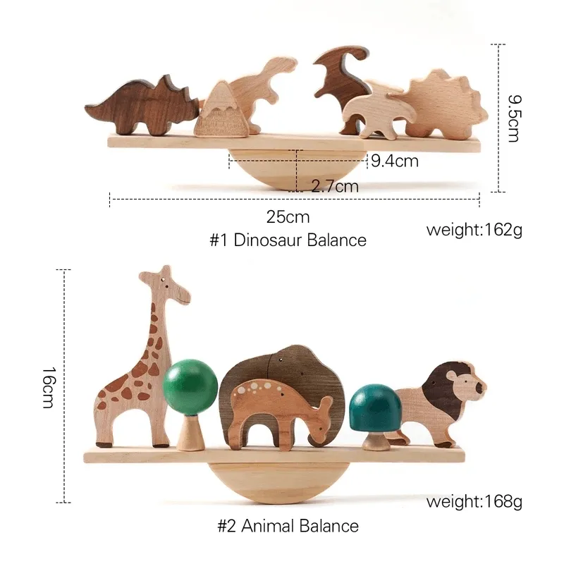 Wooden Montessori Animal Blocks