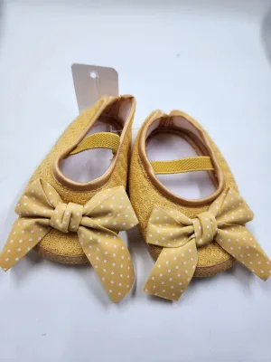 Yellow Polka Dot Shoes 12cm